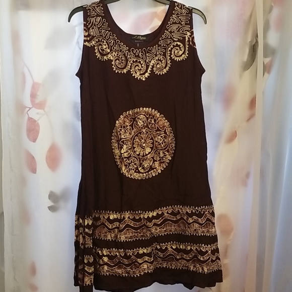 NWOT L' Pogee Sleeveless Women's Summer Dress - Picture 1 of 4